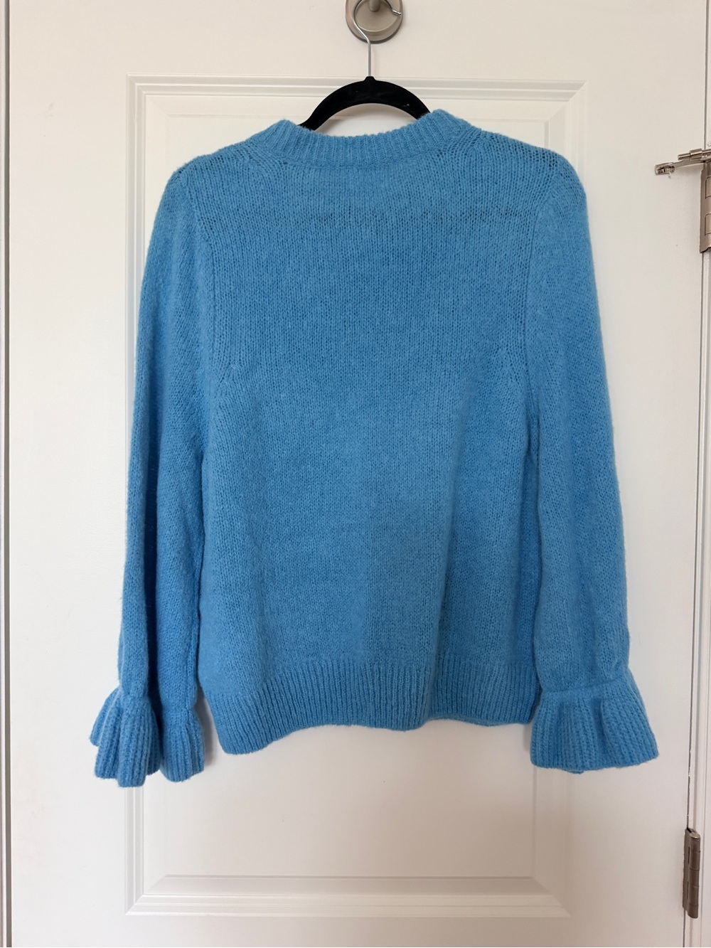 Nation LTD Blue Ruffle-Sleeve Knit Sweater - Women's - Picture 4 of 7